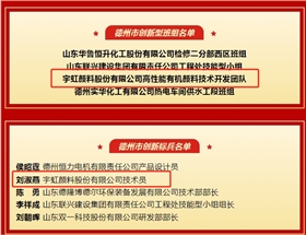 祝賀|宇虹顏料團(tuán)體及個(gè)人榮獲德州市創(chuàng)新獎(jiǎng)項(xiàng)！